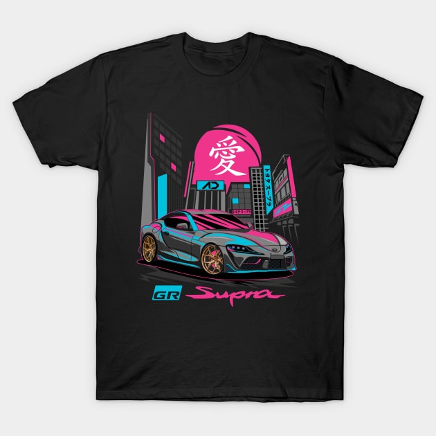 GR Supra Black T-Shirt by zevalia